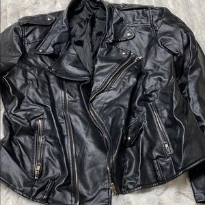 Faux leather jacket
